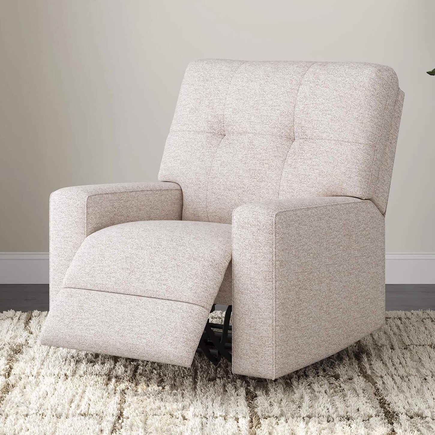 Ashley Larimer Rocker Recliner in Stone
