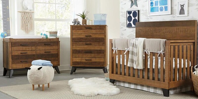 Eastern Shore Urban Rustic 3 Piece Nursery Set in Brushed Wheat
