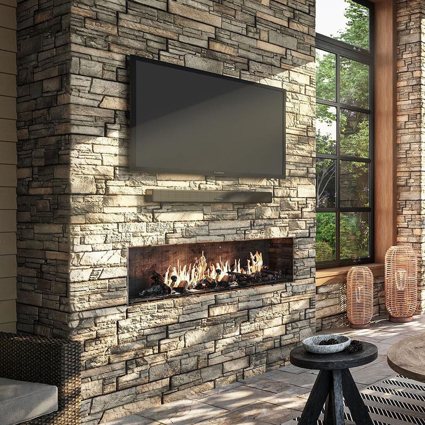 Furrion Aurora 50" Class Full Shade 4K UHD LED Smart webOS Outdoor TV
