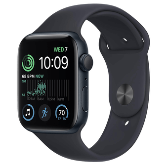 Apple Watch SE GPS 44mm Midnight Aluminum Case with Midnight Sport Band