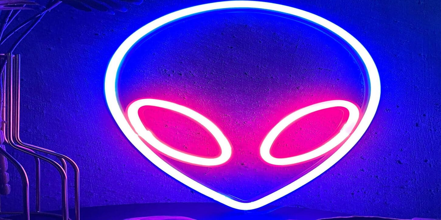 alien neon light