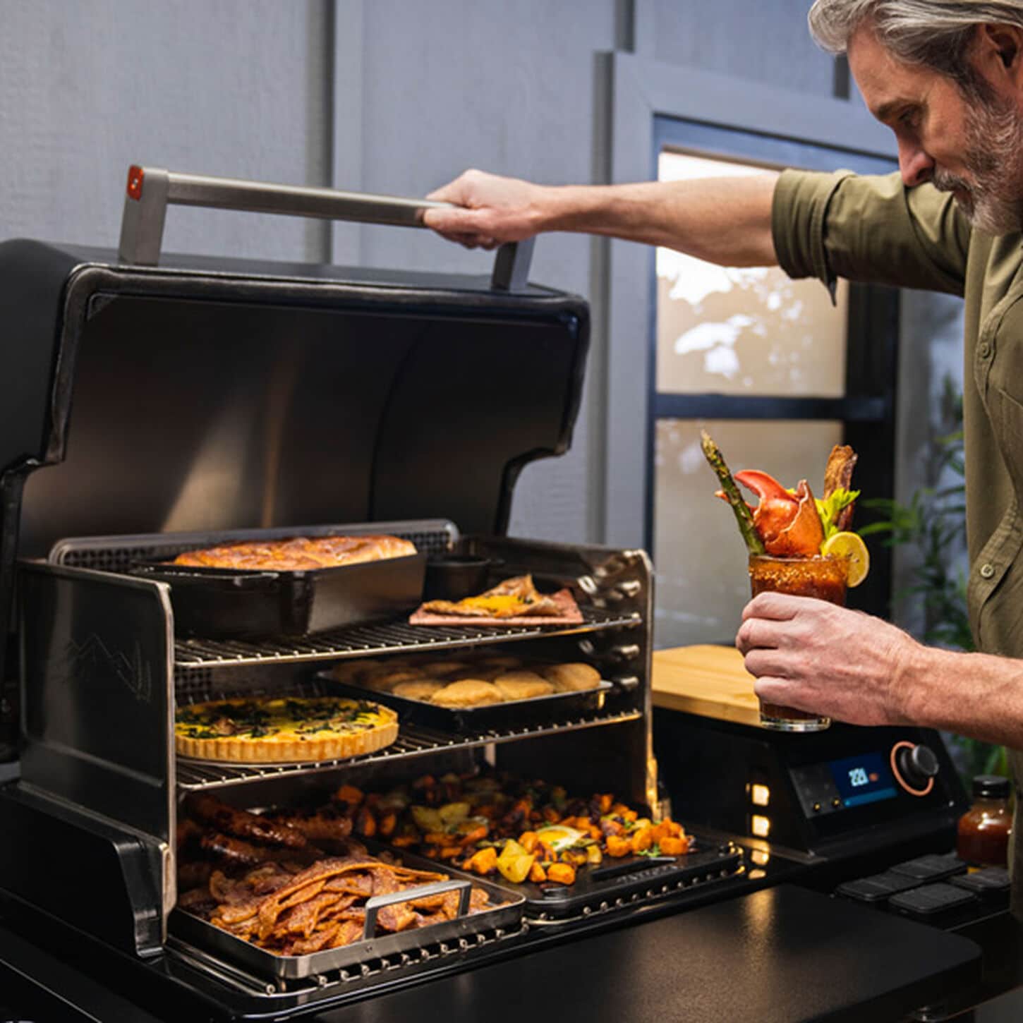 grills outside
