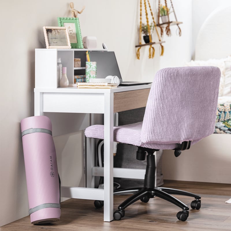 Office Set up with desk and chair
