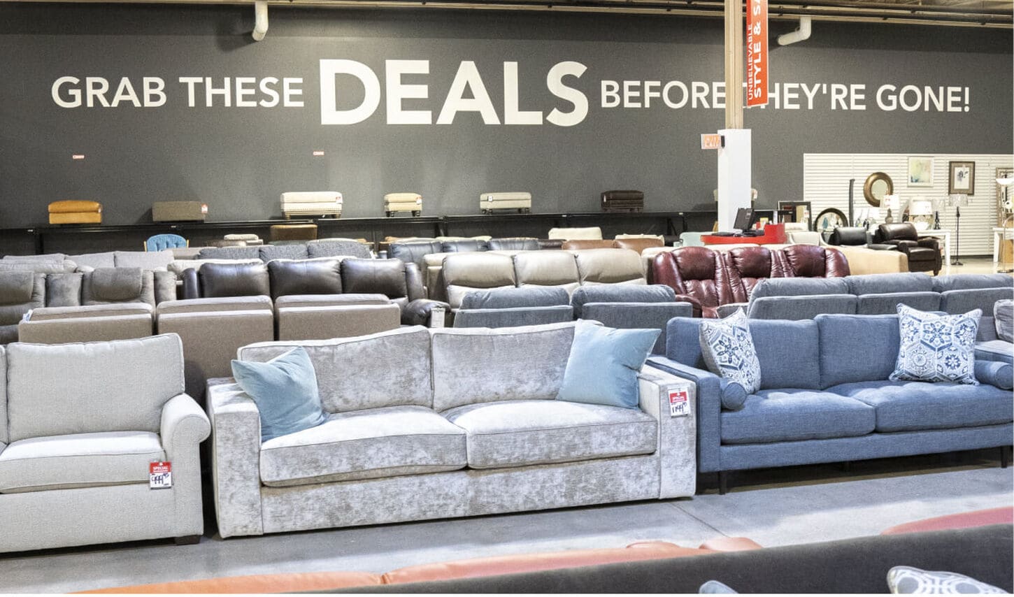 Shopping clearance at Mrs B's in Omaha, Nebraska