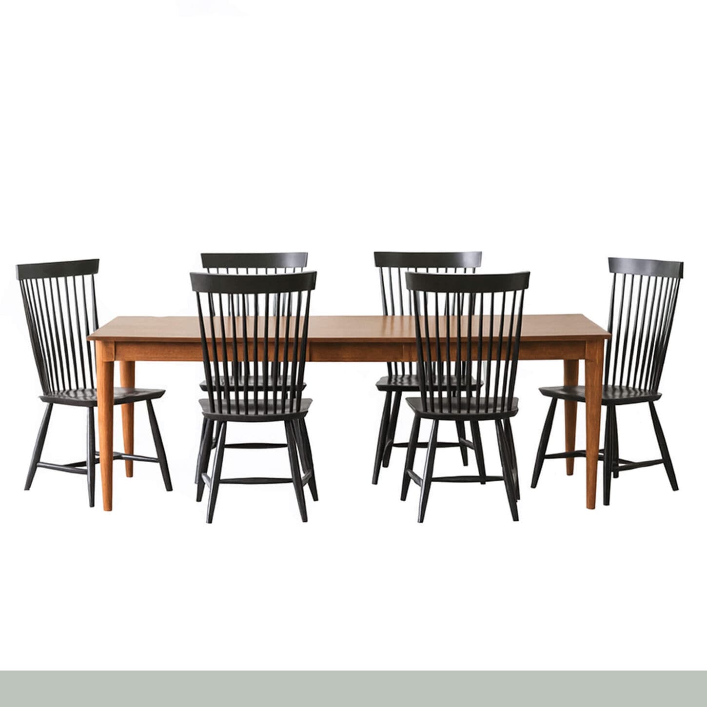 Canadel Core 7-Piece Rectangular Dining Set in Oak Washed and Black