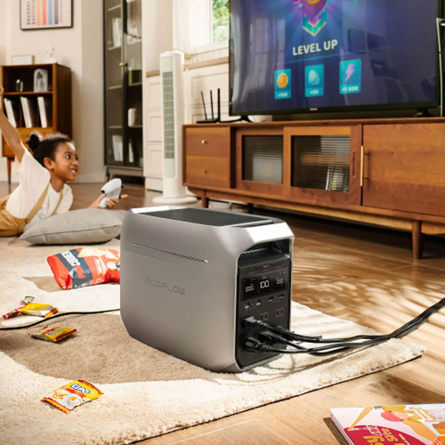 EcoFlow Delta 3 Plus Portable Power Station in Silver