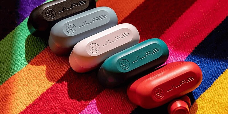 JLAB Go Air POP Headphones in Black, Lilac, Rose, Slate, and Teal