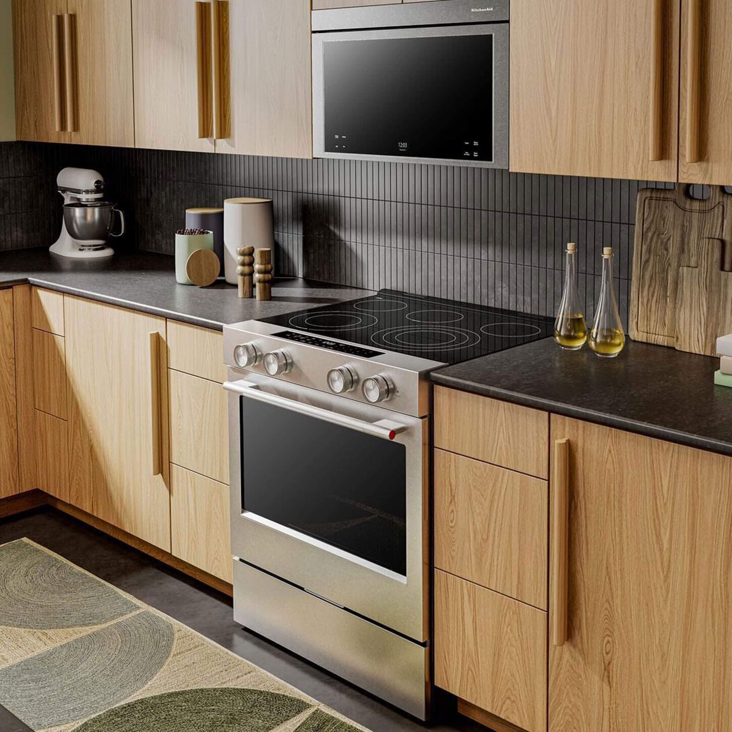 KitchenAid 5.3 Cu. Ft. Smart Slide-in Electric Range in PrintShield Stainless Steel