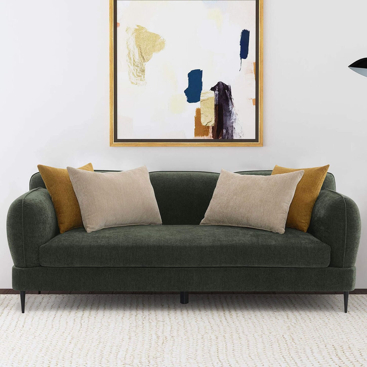 Coaster Jade Stationary Sofa in Green