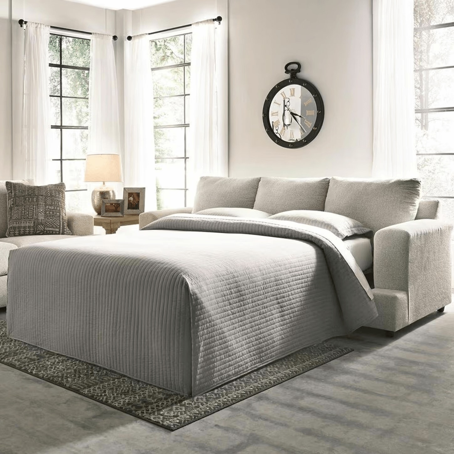 Ashley Soletren Queen Sofa Sleeper in Stone