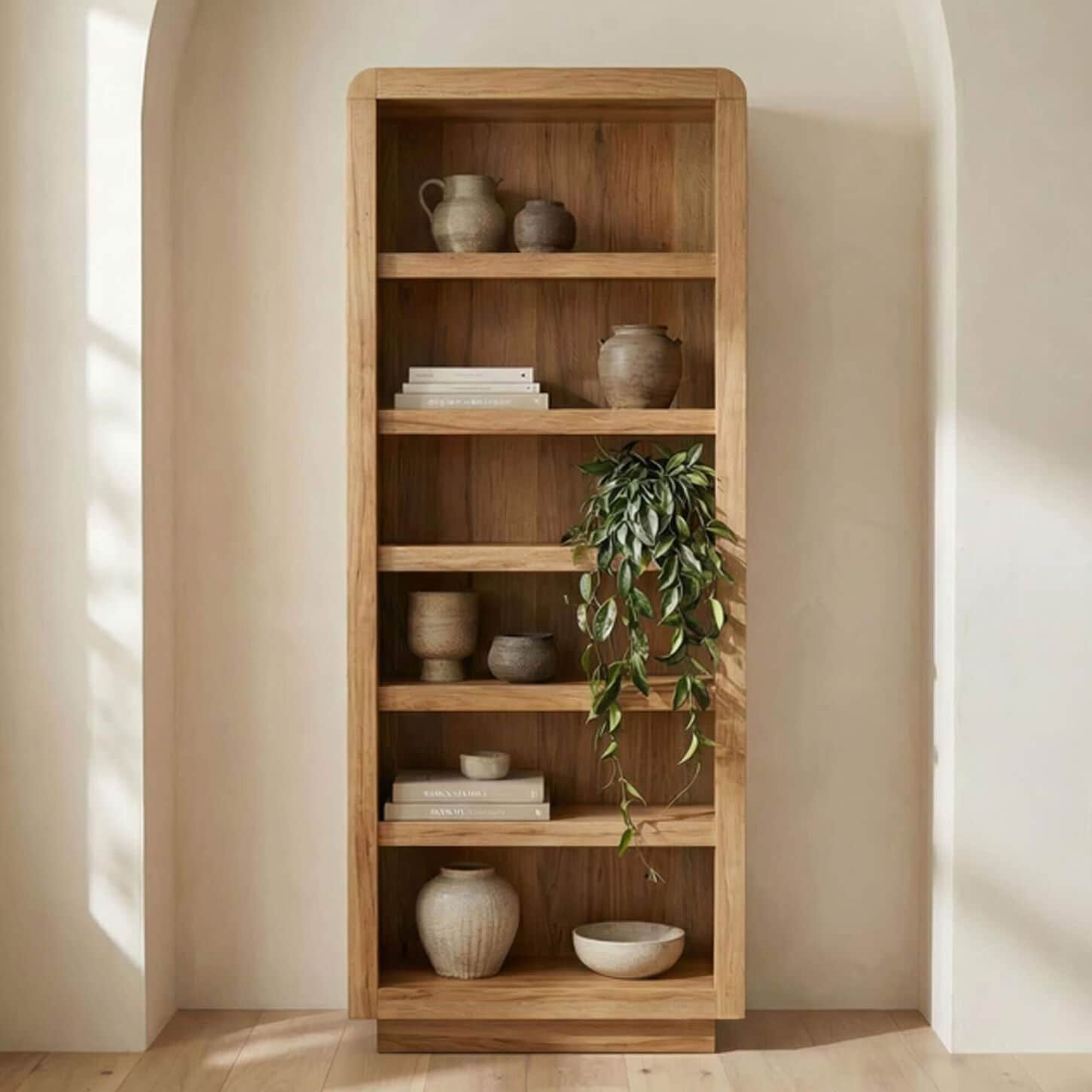 Arista Wood 72" Bookcase in Double Time