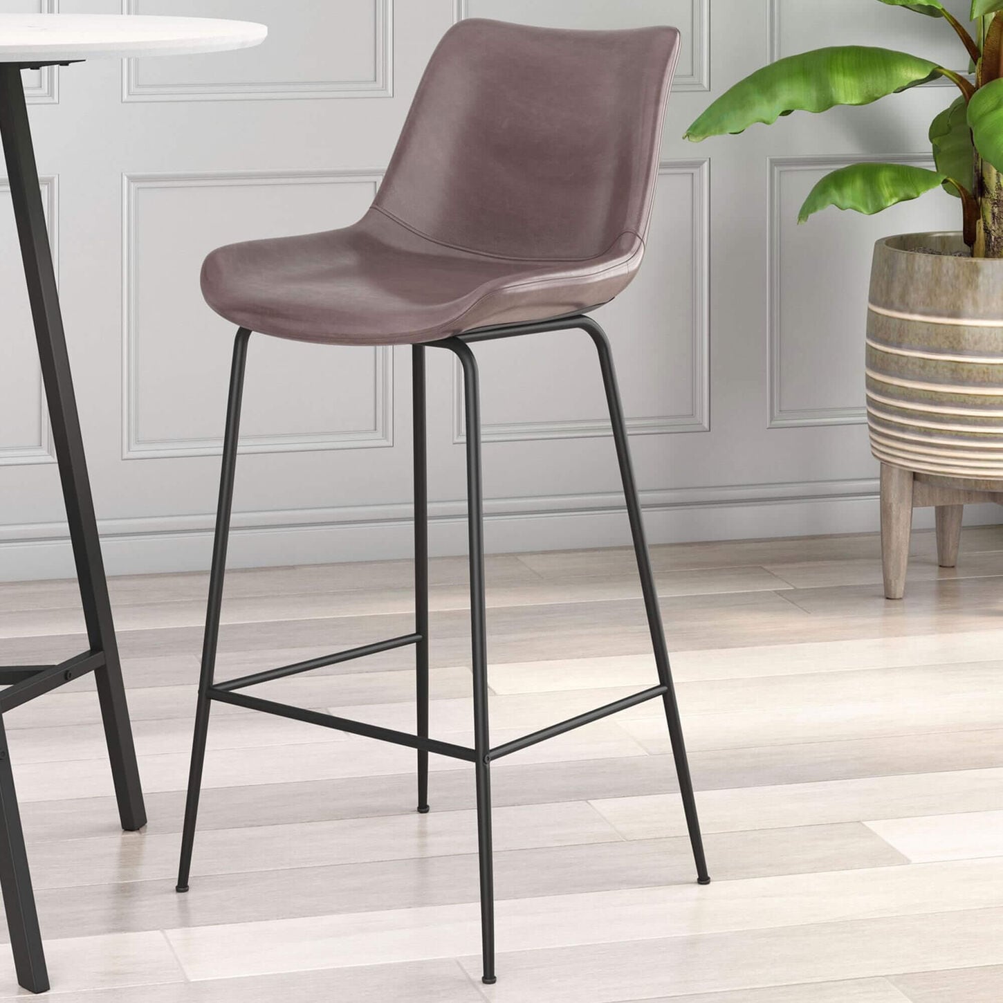Zuo Modern Byron Barstool in Brown