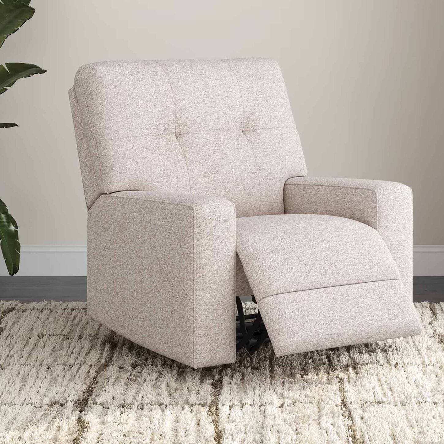 Ashley Larimer Rocker Recliner in Stone