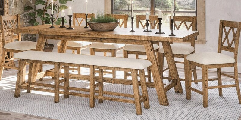 Waltham Telluride 8-Piece Counter Height Dining Set