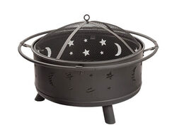 Timberlake 30 Inch Round Star and Moon Fire Pit