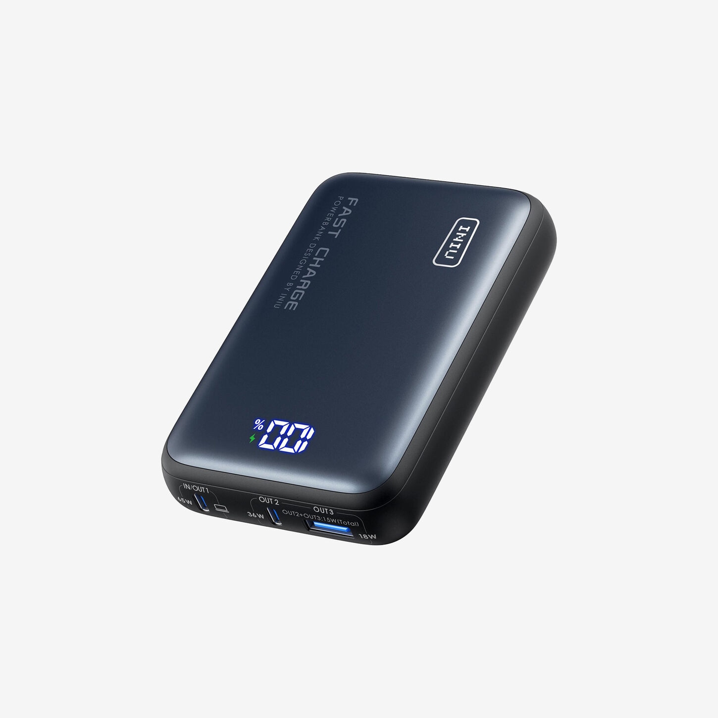 INIU Leopard Power 20000mAh Fast Charging Power Bank in Black