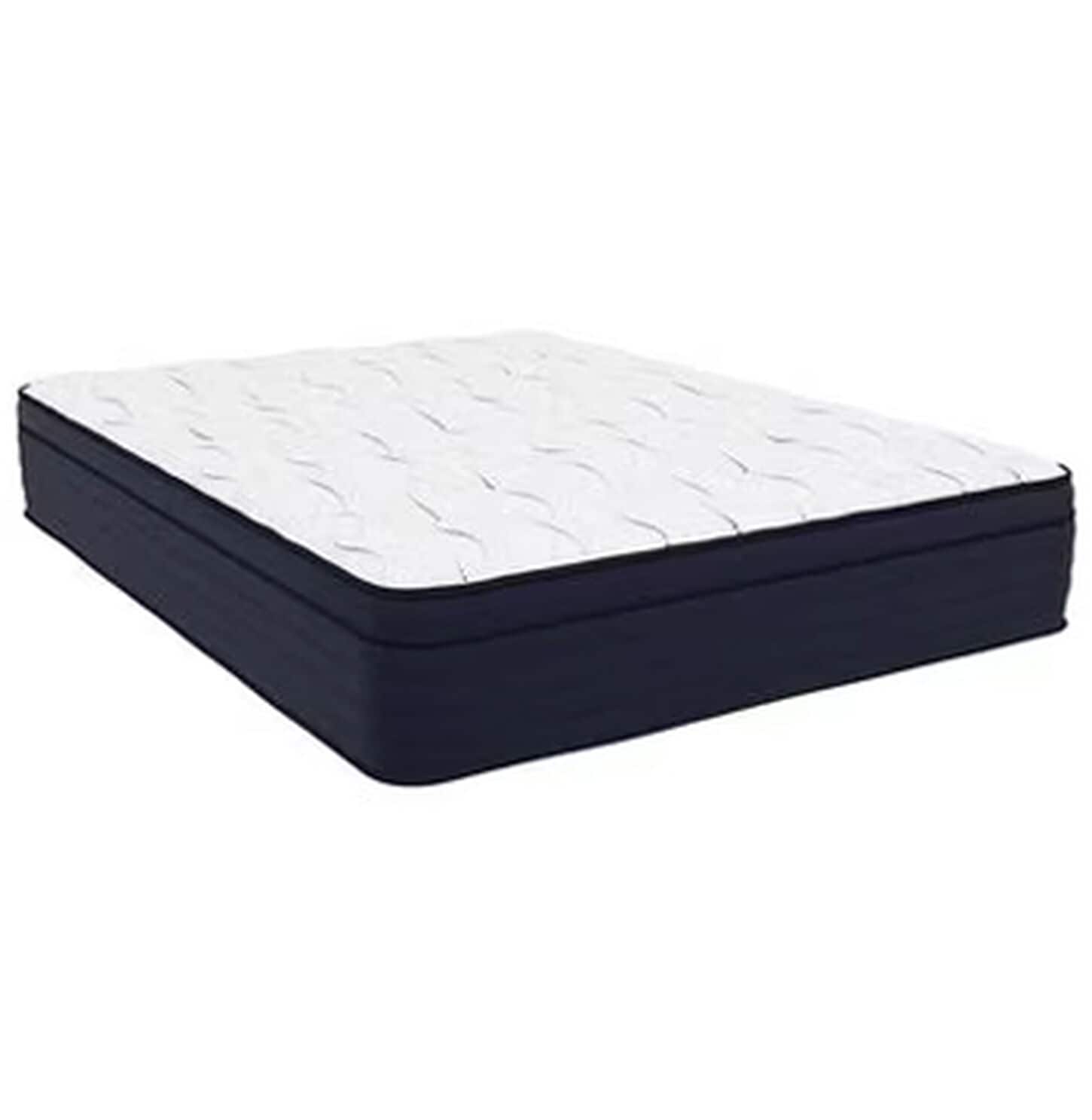 Grey mattress with black edge