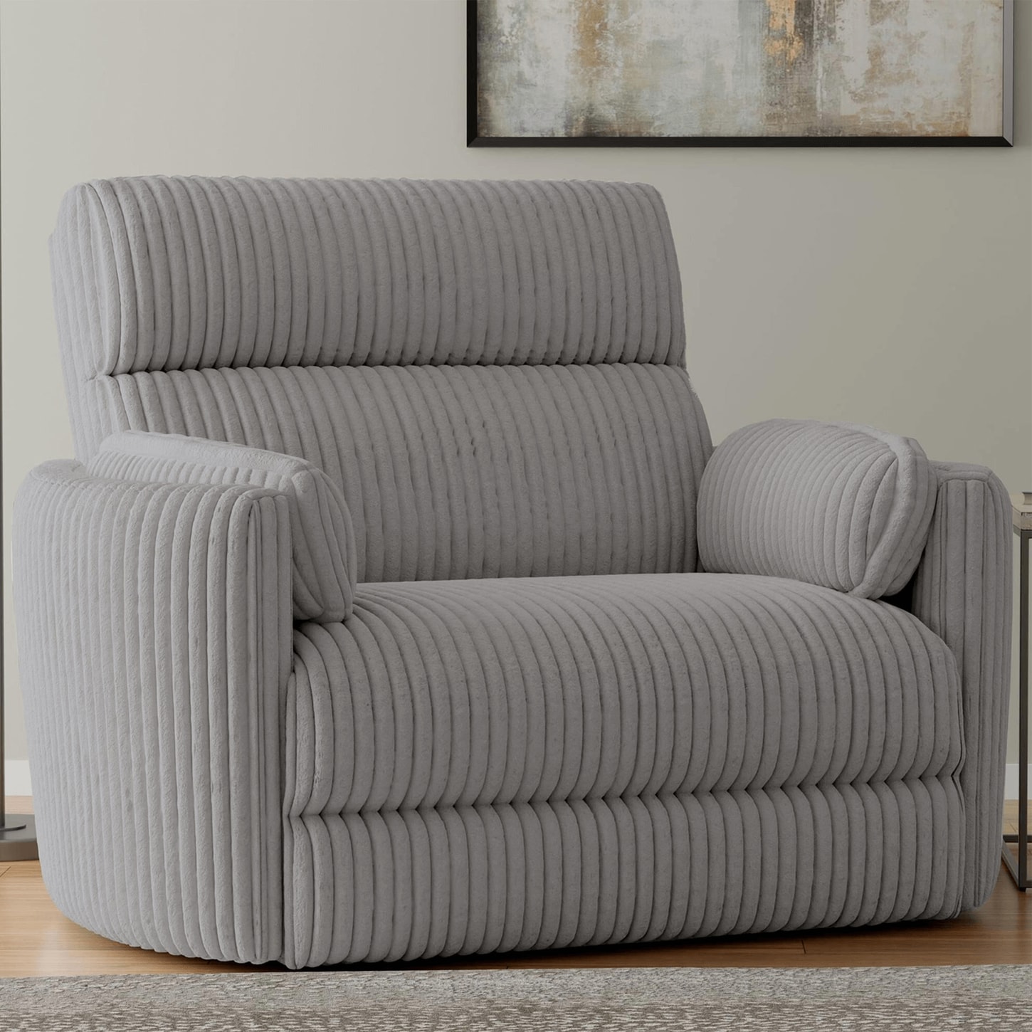 Simeon Collection Power Glider Recliner in Mega Grey