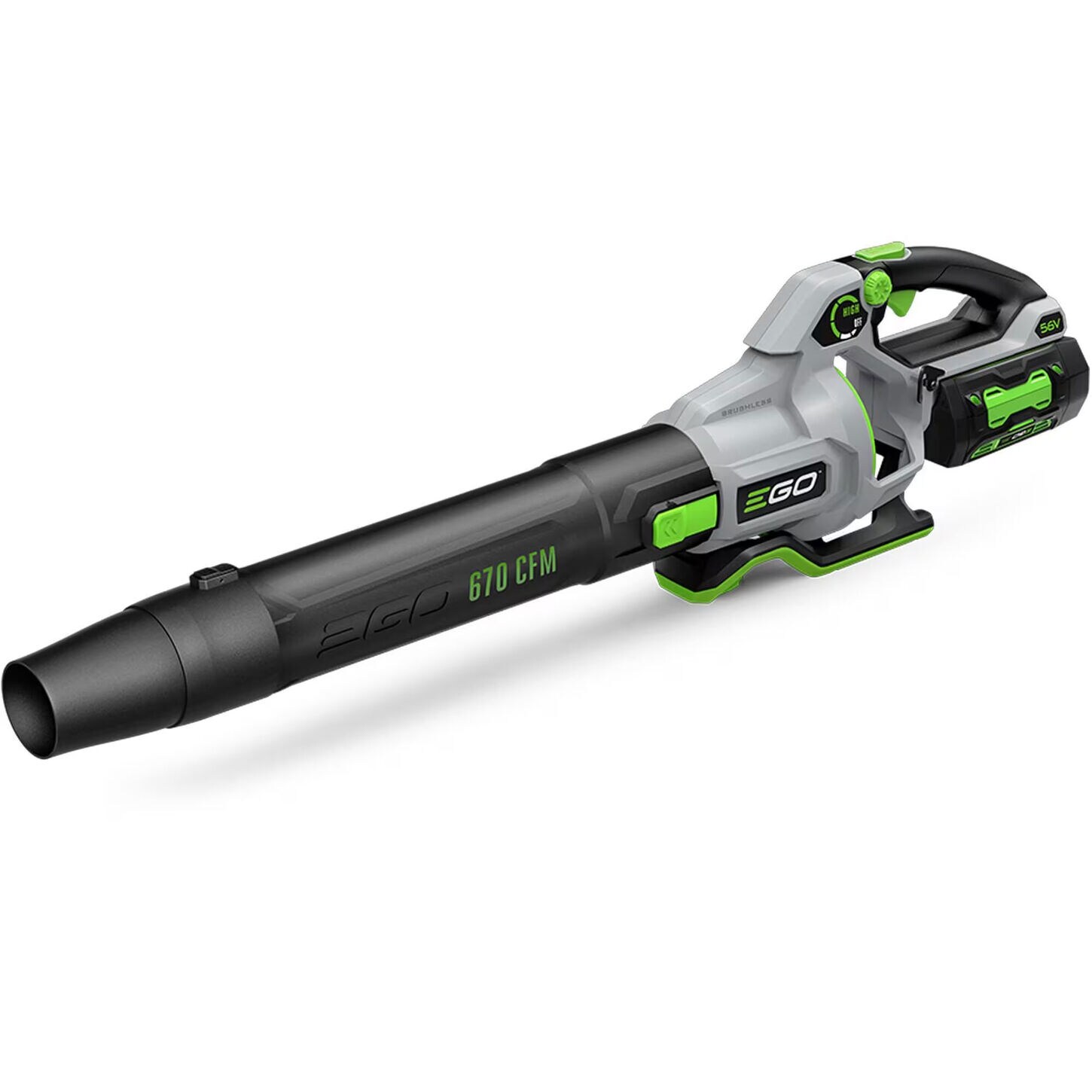 EGO POWER+ 56-volt 670-CFM 180-MPH Battery Handheld Leaf Blower 4 Ah