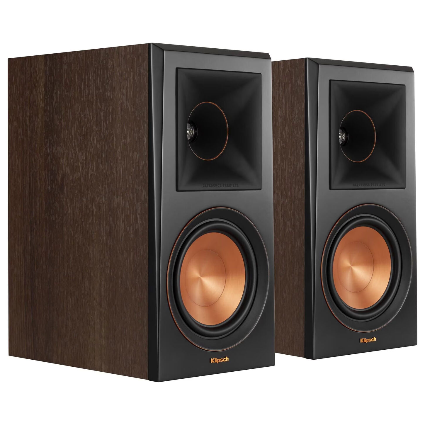 Klipsch RP-600M II Bookshelf Speakers in Walnut