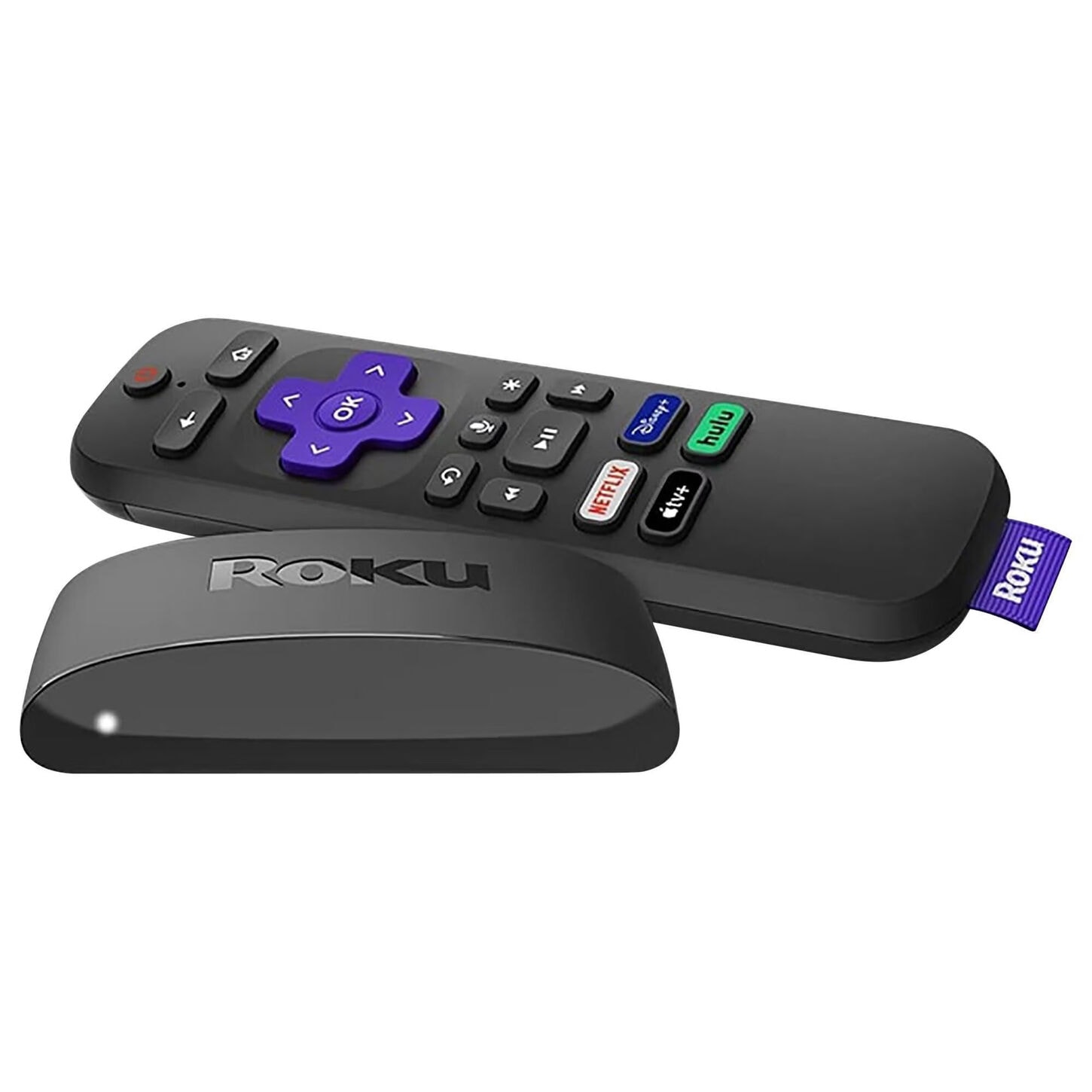  Previous Next Roku Express 4K+ | Streaming Player HD/4K/HDR with Roku Voice Remote with TV Controls, includes Premium HDMI Cable