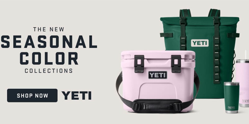 yeti seasonal color collections new coolers and cups