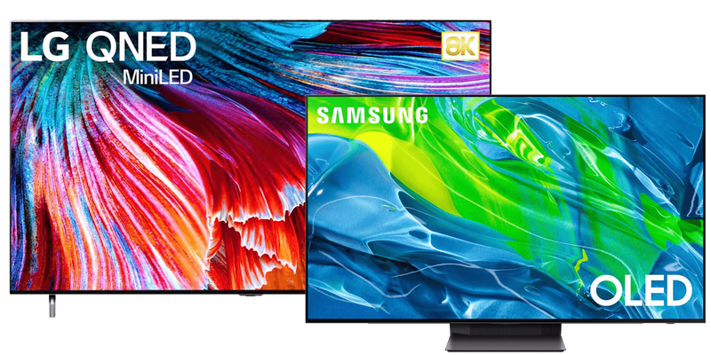 LG QNED TV and Samsung OLED TV