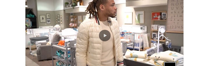 Tyrann Mathieu shopping baby