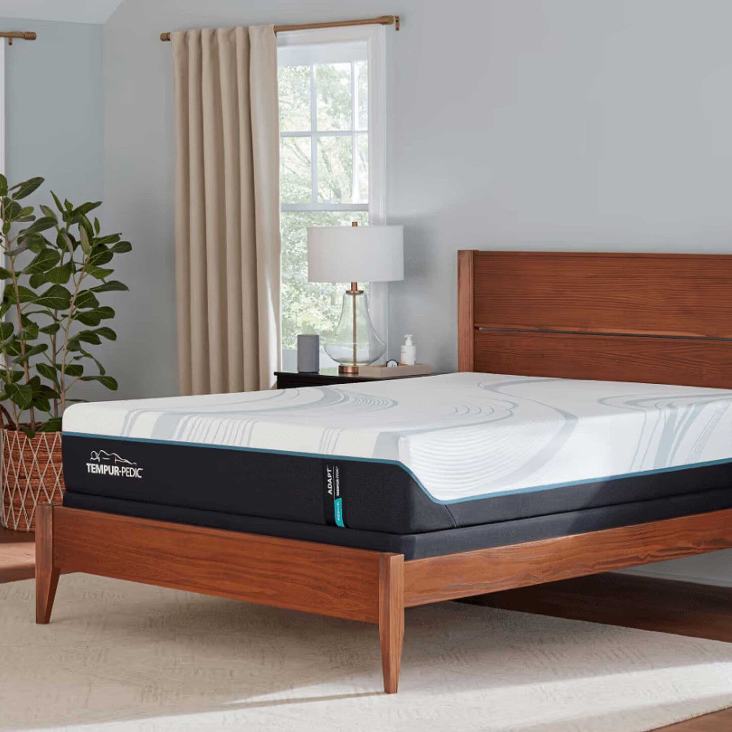 Tempurpedic mattress in bedroom
