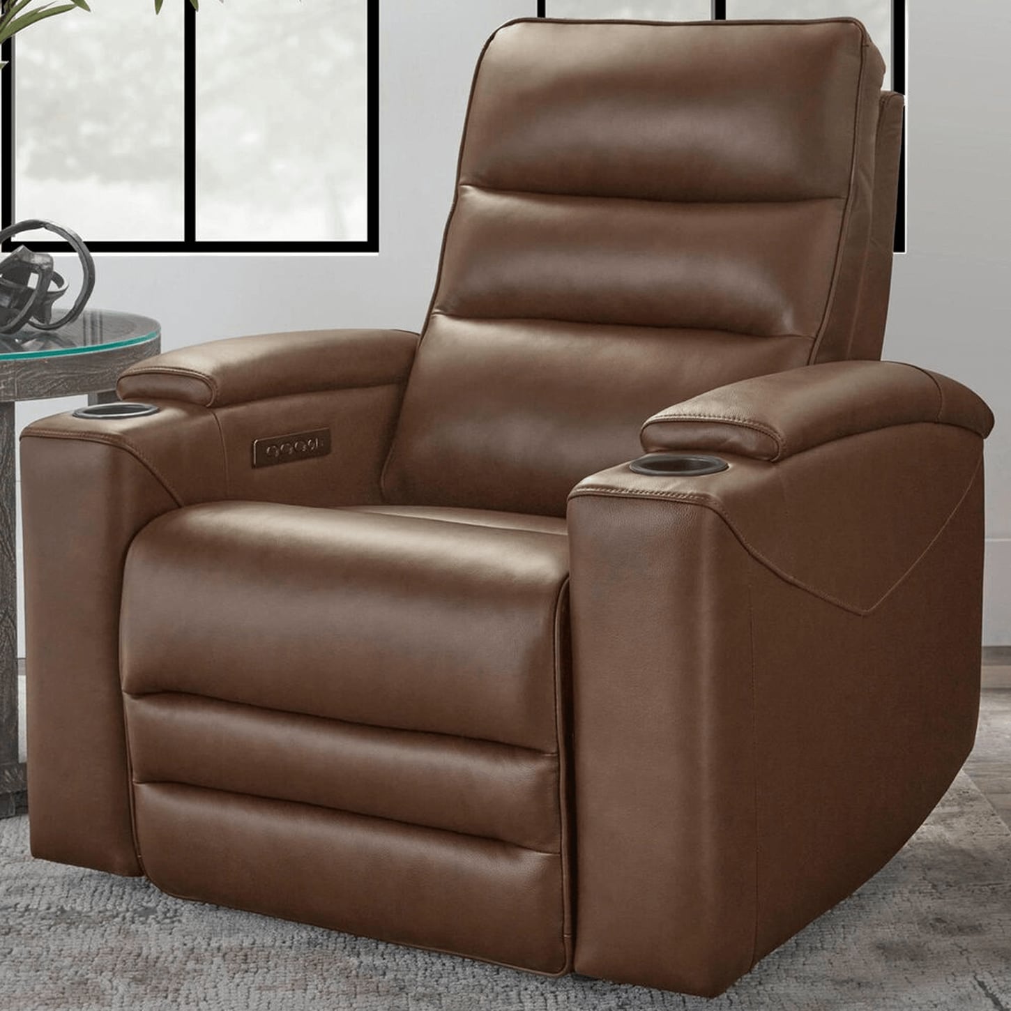 Simeon Collection Nexus Power Zero-Gravity Recliner in Autumn Umber