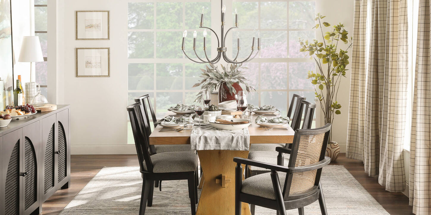 fall dining room setting