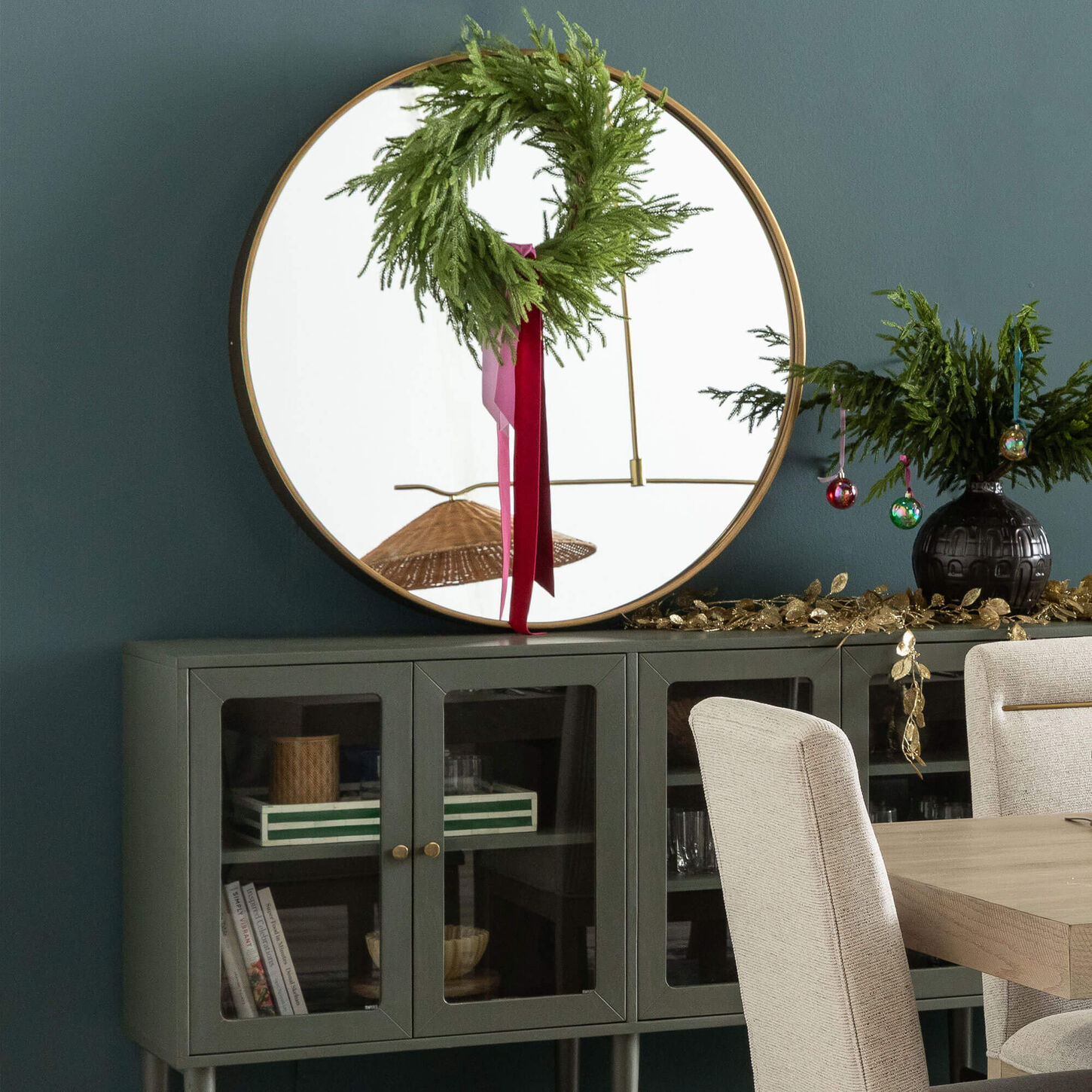 Pacific Landing Accent Wall Mirror in Brass