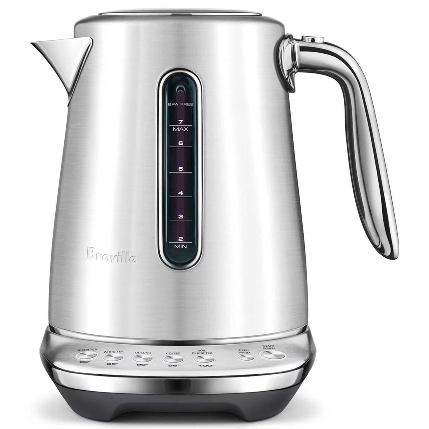 Breville 57 Oz Smart Luxe Electric Kettle in Brushed Stainless Steel