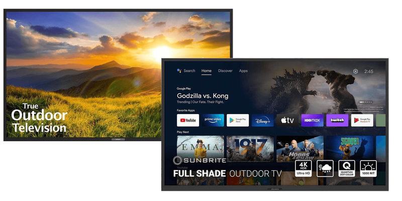 SunBrite TV 55 inch Signature 2 Outdoor 4K LED UHD TV with HDR| SunBrite 55 inch Veranda 3 Series - Smart Outdoor TV - Full-Shade - 4K UHD HDR