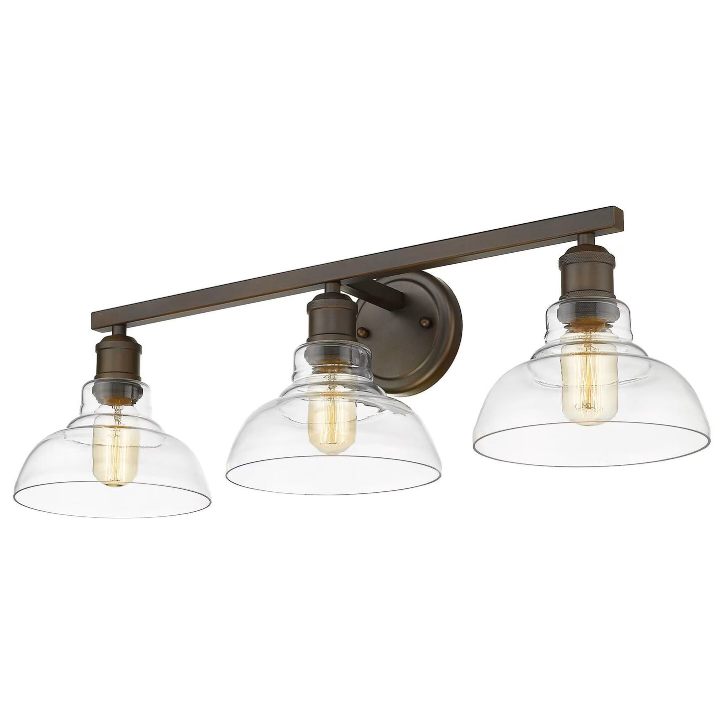Golden Lighting Carver 3-Light Bath Vanity in Rubbed Bronze