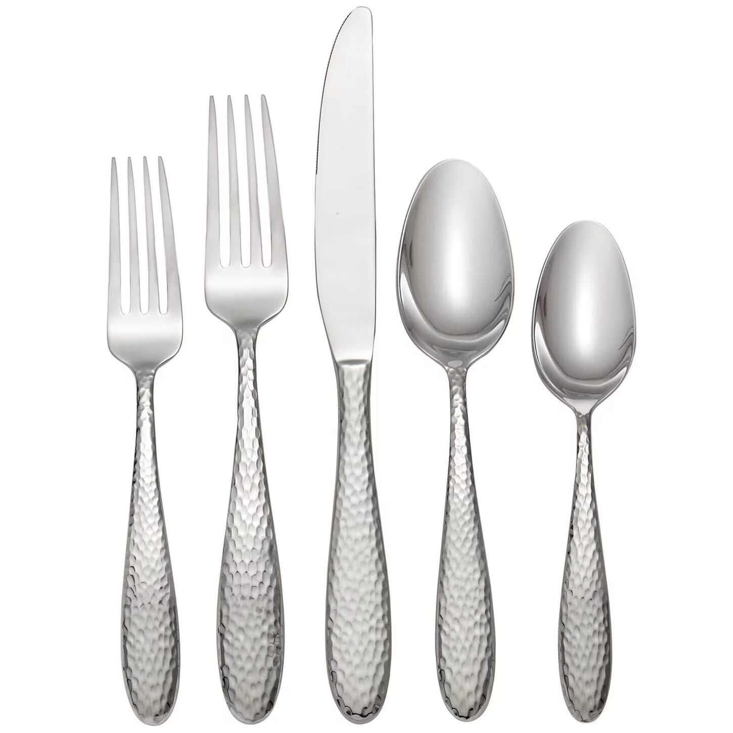 Oneida Reyna 45 Piece Everyday Flatware Set in Stainless Steel, Service for 8