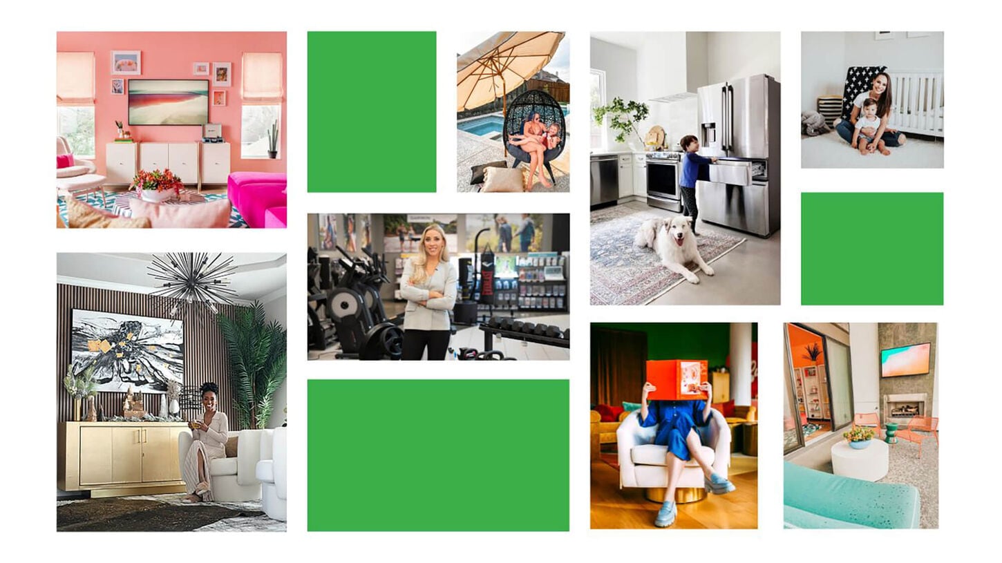 A collage of influencers at NFM