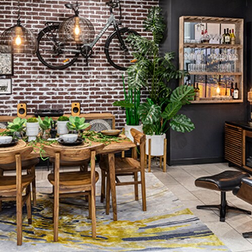 Urban chic dining hotsell table and chairs