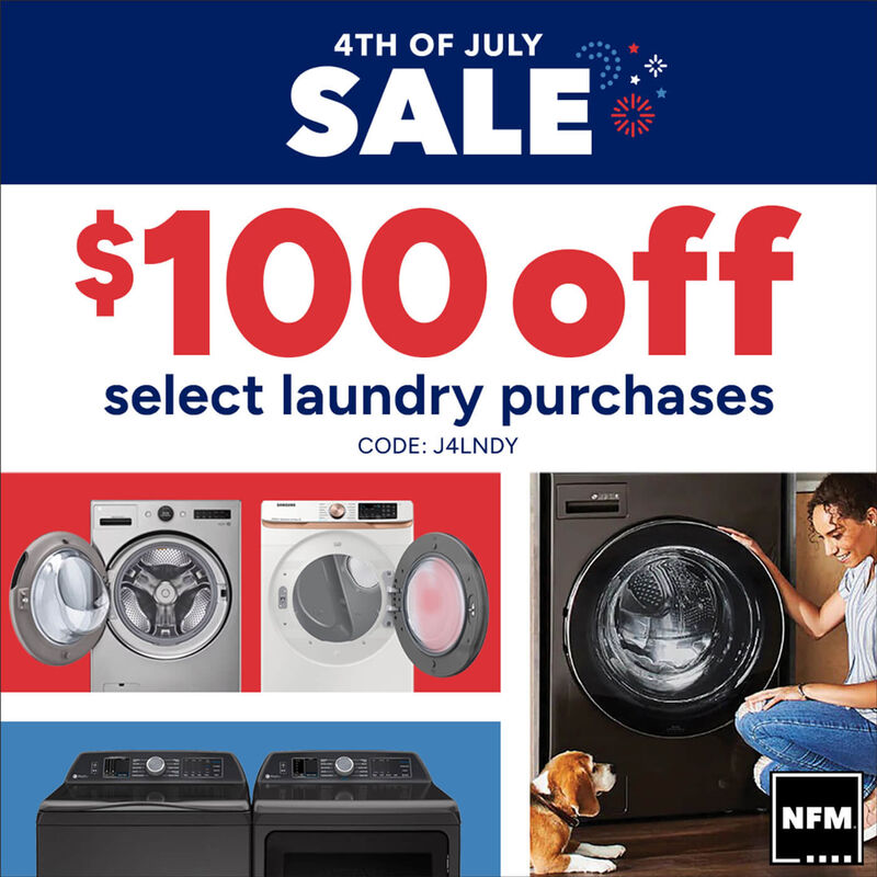 4th of july laundry sale with multiple laundry pieces