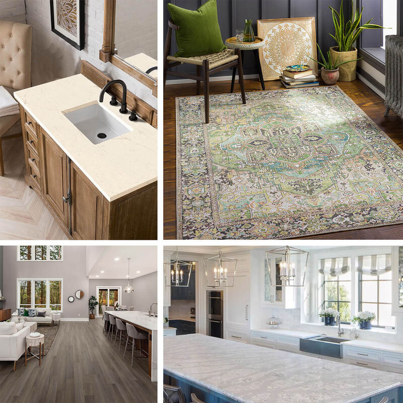 multiple lifestyle images of home improvement products