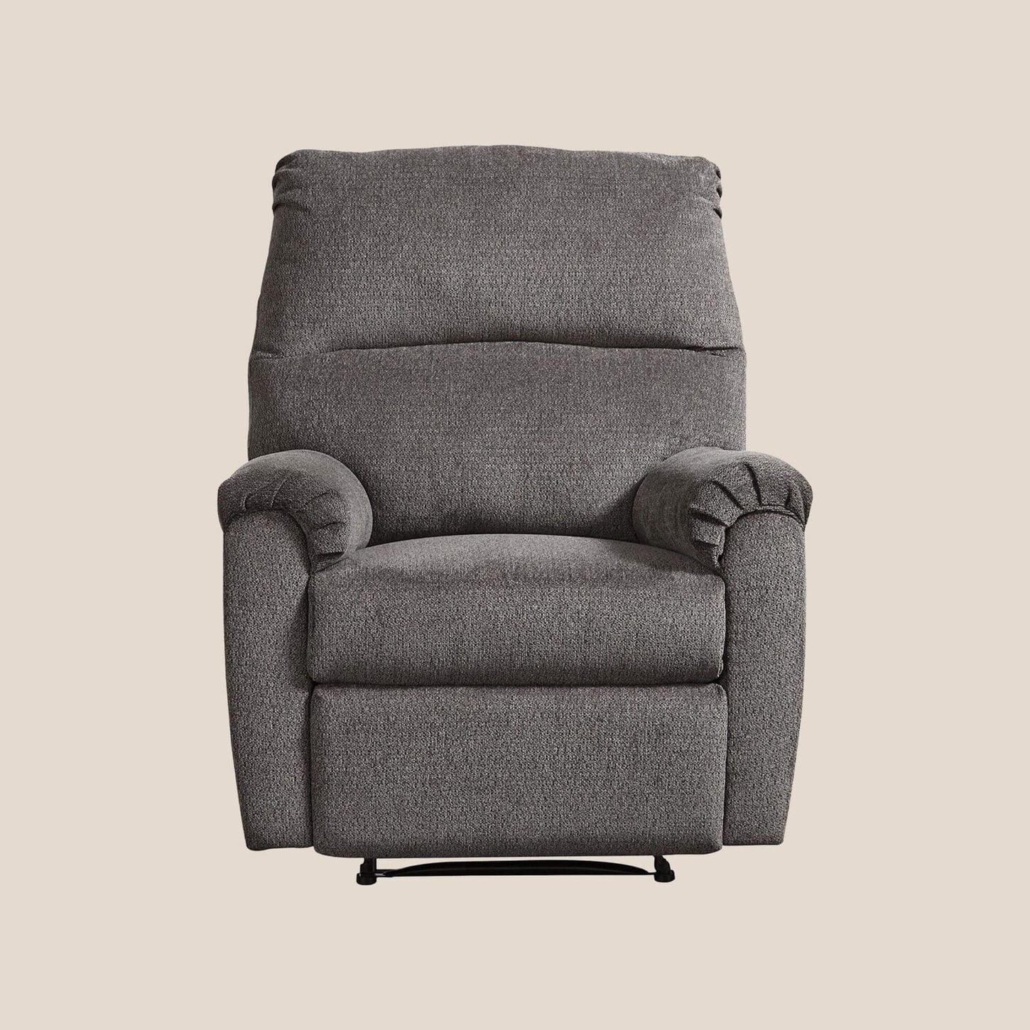 Ashley Nerviano Manual Zero Wall Recliner in Gray