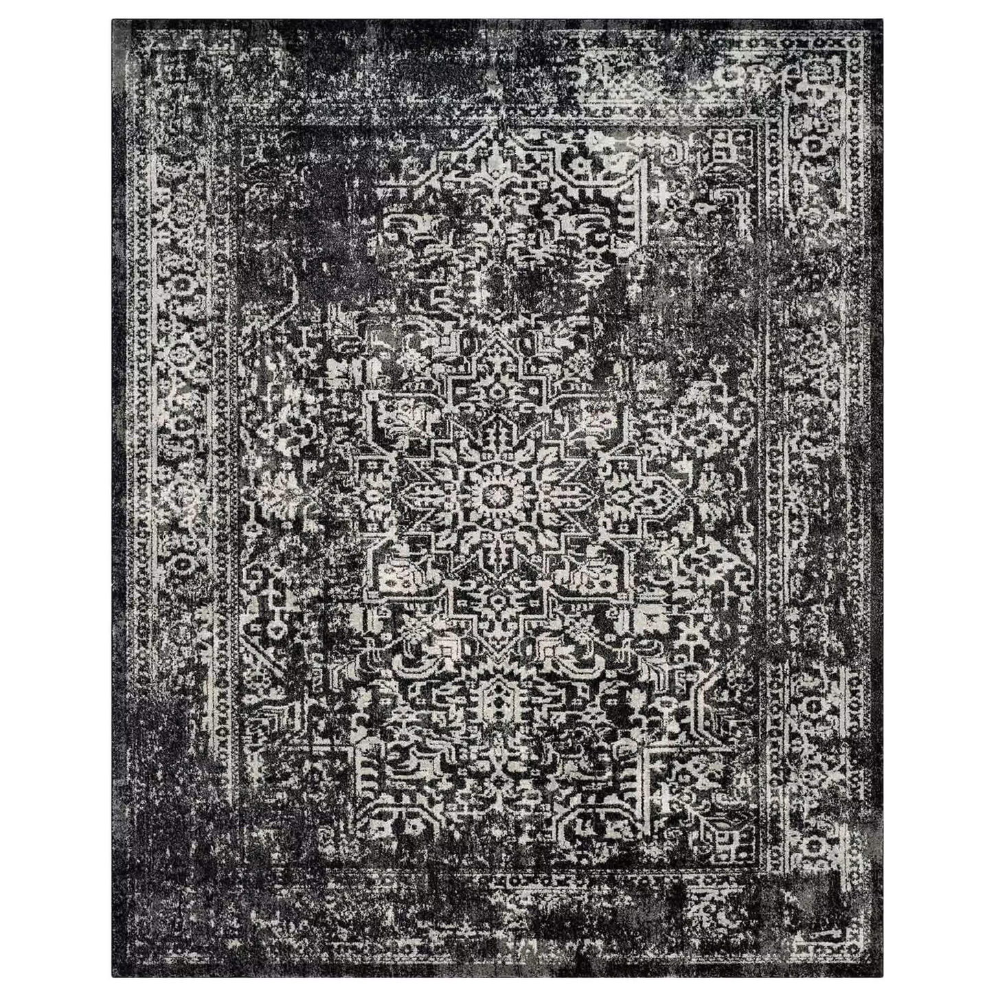 Safavieh Evoke EVK256R 10' x 14' Black and Grey Area Rug