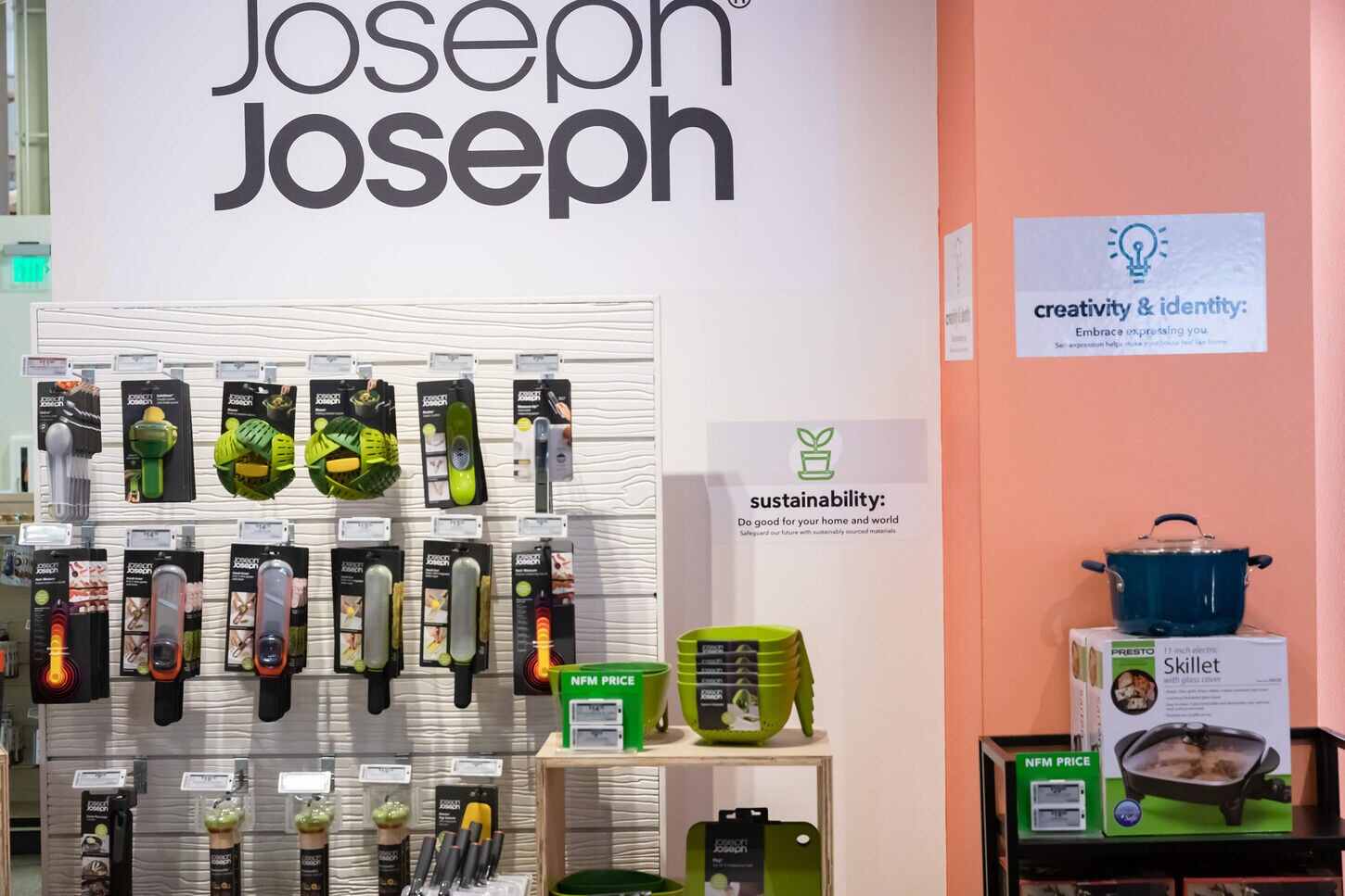 Joseph products for sustainability.