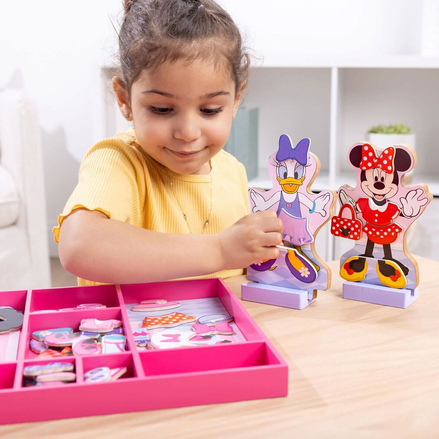 Melissa & Doug Disney Magnetic Dress Up Minnie & Daisy
