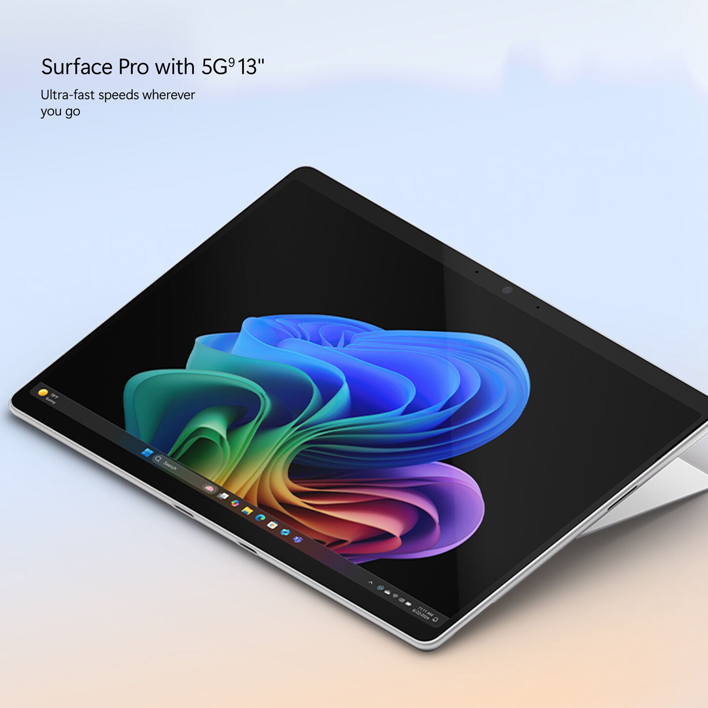 Surface Pro with 5G 13". Ultra-fast speeds wherever you go