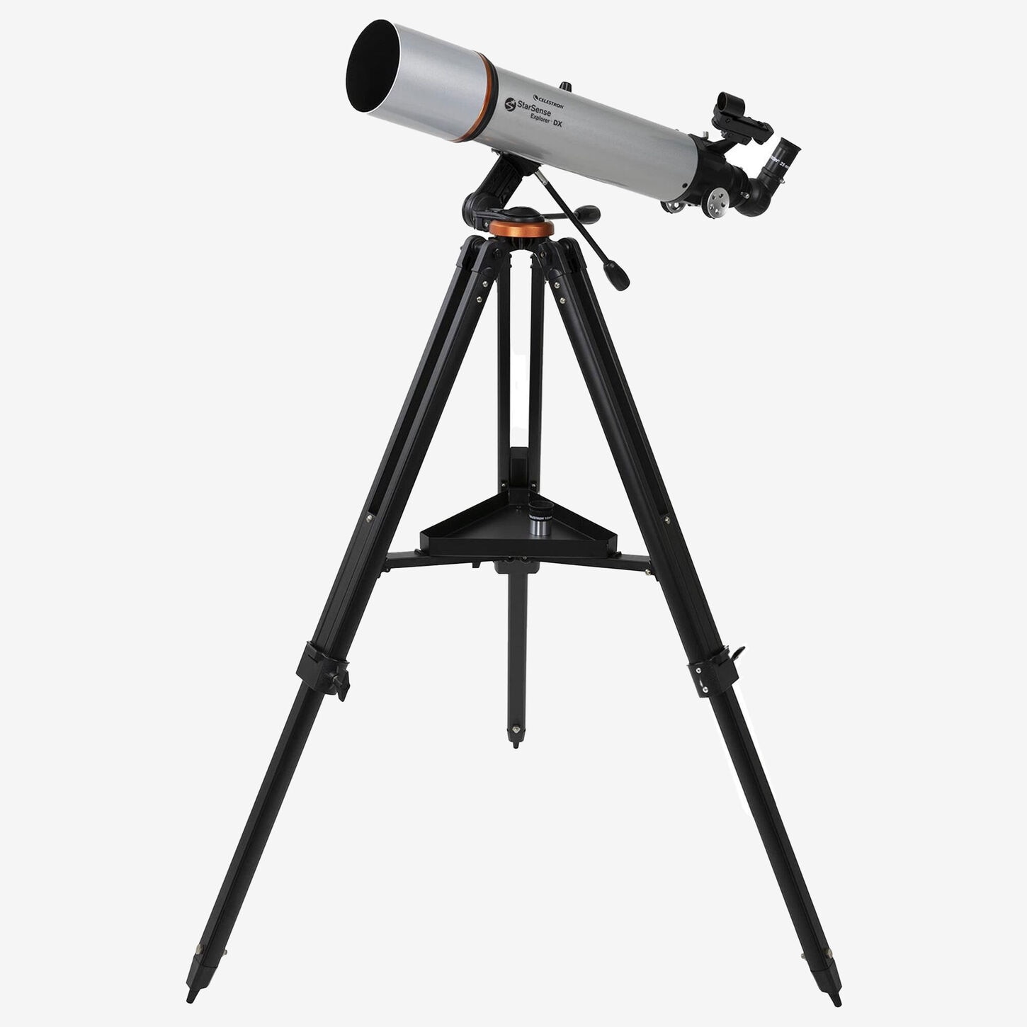 Celestron Starsense Explorer DX 102AZ Smartphone App-Enabled Refractor Telescope in Silver