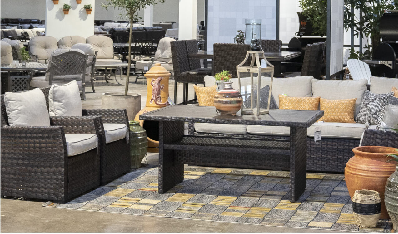 Shopping patio furniture at Mrs B's in Omaha Nebraska