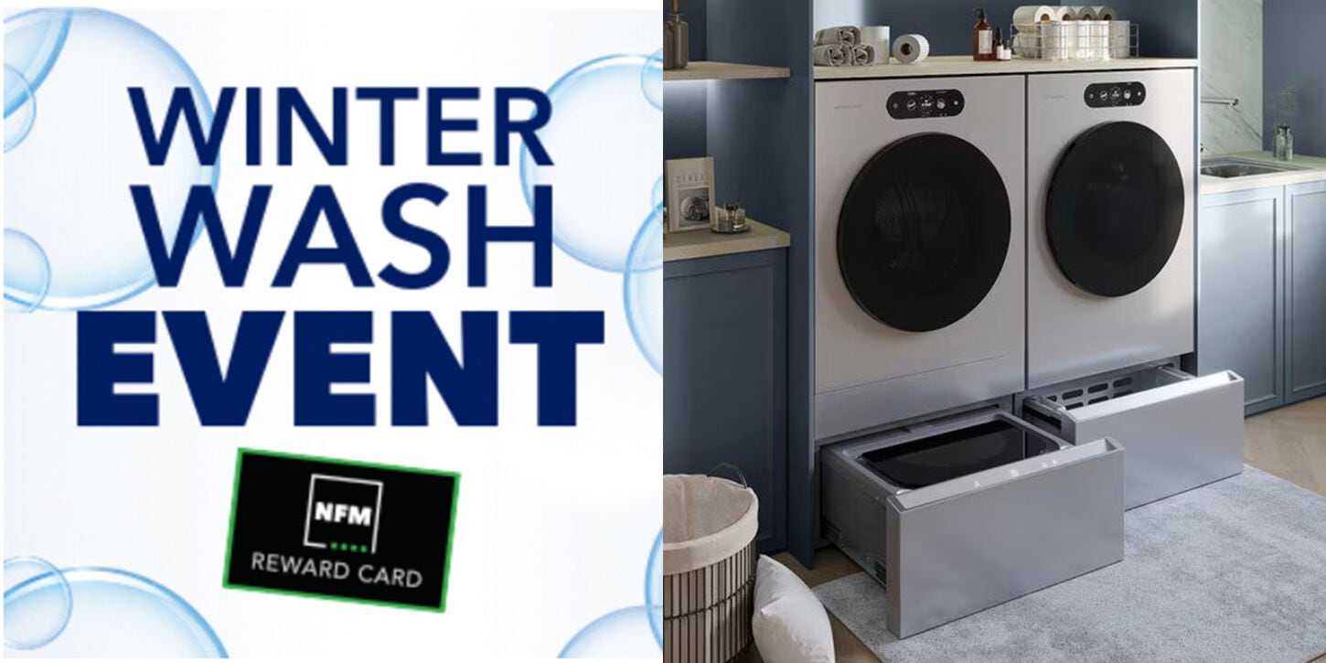 Winter wash event with laundry pair on the right side