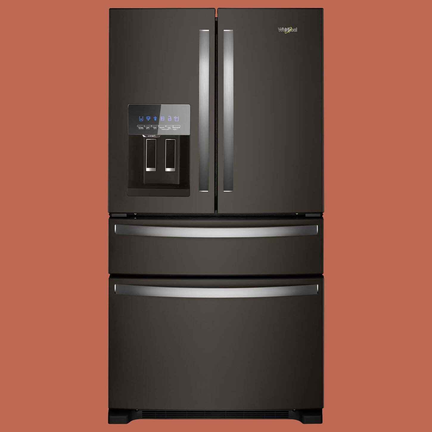 Whirlpool 24.5 Cu. Ft. French Door Refrigerator in Black Stainless Steel