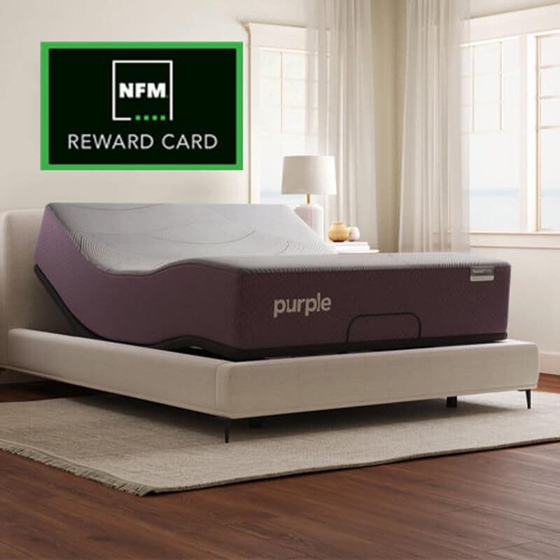 Purple Restore Premier mattress with Premium Smart Base